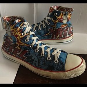 Converse All Star Superman Sneakers  Men’s Size 10